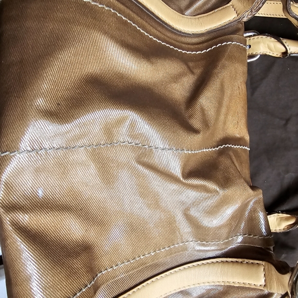 Tod's Brown Canvas G Line Grande Large Satchel Handbag - Picture 3 of 10